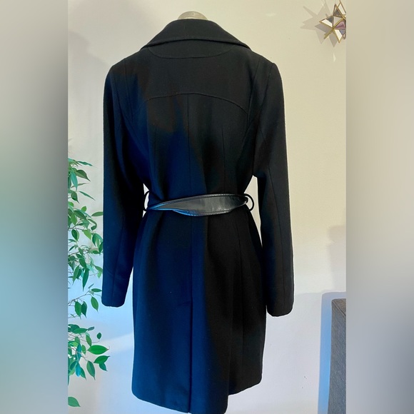 A.N.A A new Approach wool long double breast coat Black size: M - Picture 6 of 15